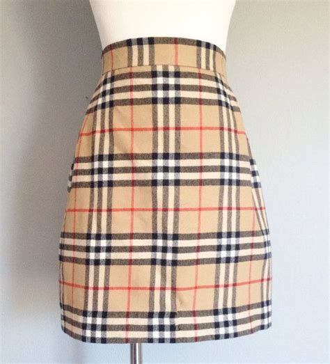 fake burberry plaid skirt|burberry skirt plaid women.